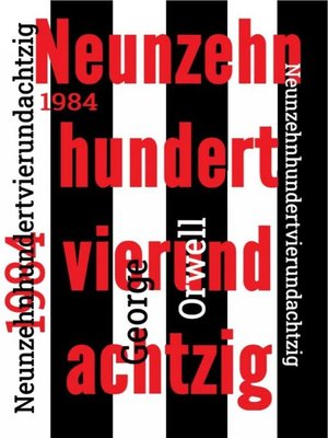 cover image of 1984--Neunzehnhundertvierundachtzig